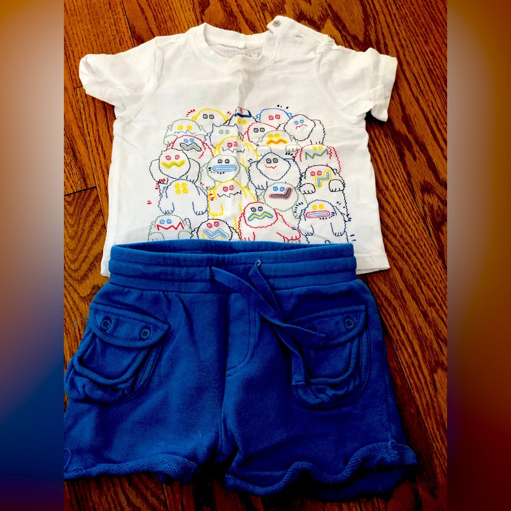 Stella McCartney 9 mth short set
